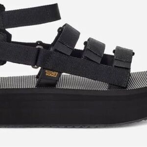 Teva Flatform Mevia Women's Black Sandals